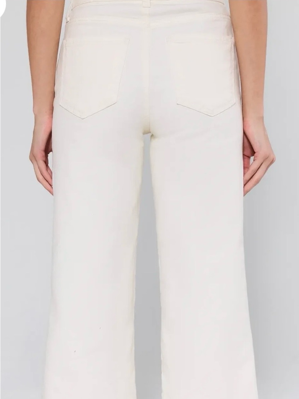 Kut From The Kloth-Meg Wide-Leg Jeans - Elegant High-Rise Style in Cream - Picture 2 of 6